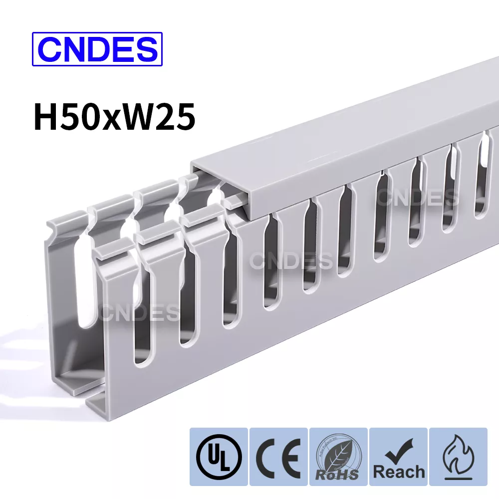 Ống dẫn tủ điện PVC có rãnh 50 × 25 mm