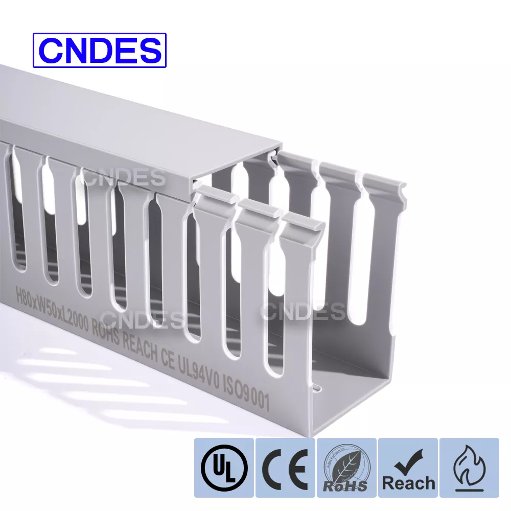 Bộ tổ chức cáp bảng PVC có rãnh 80 × 50