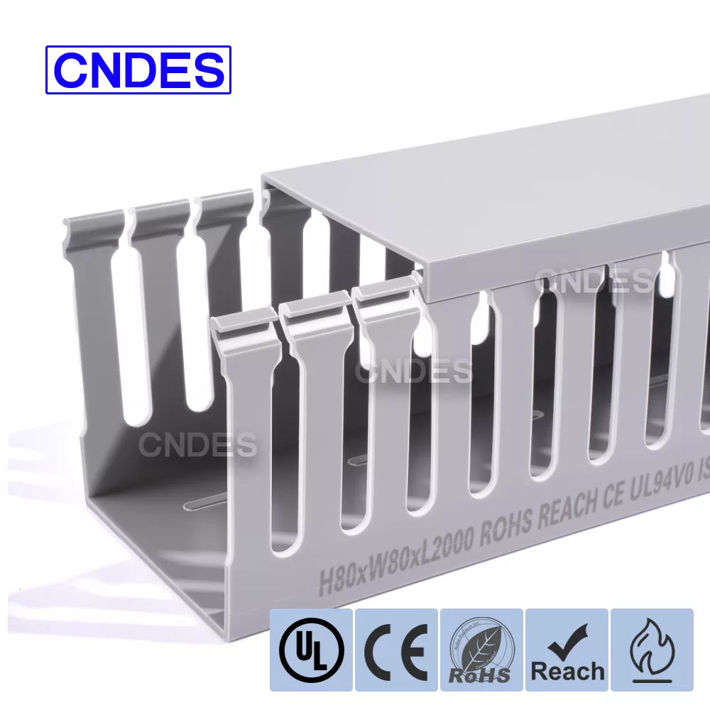 Ống dẫn dây tổng đài PVC có rãnh 80 × 80