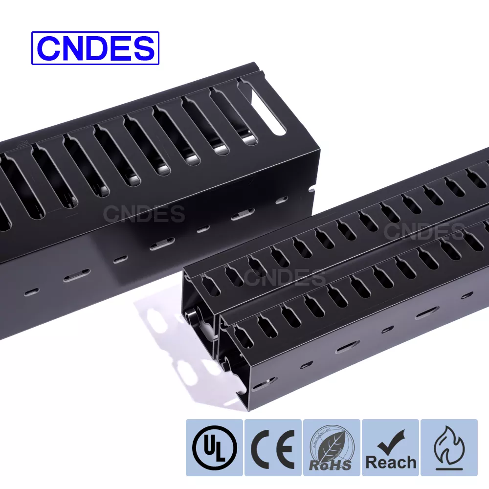 Ống dẫn dây PVC có rãnh màu đen