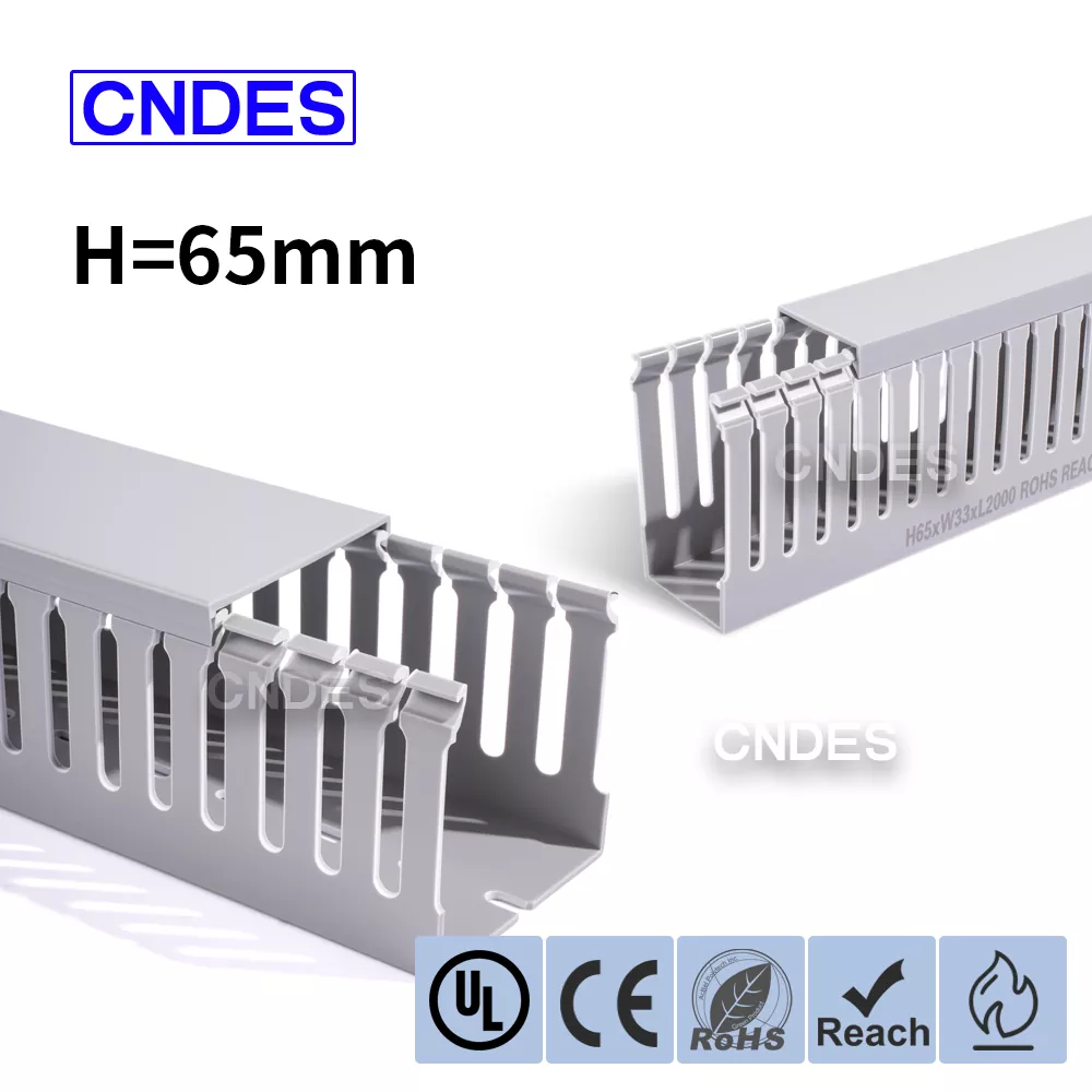 Ống dẫn dây công nghiệp PVC có rãnh cao 65mm