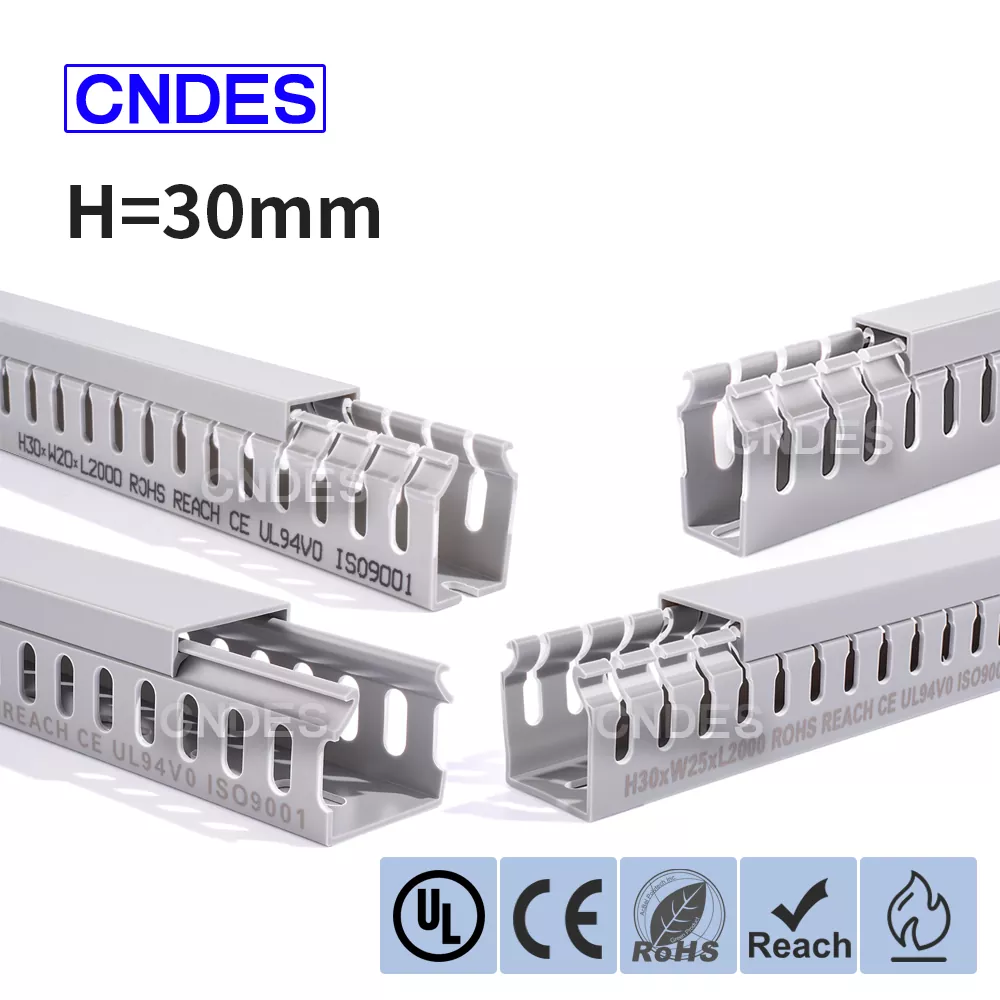 Ống quản lý cáp PVC có rãnh chiều cao 30mm