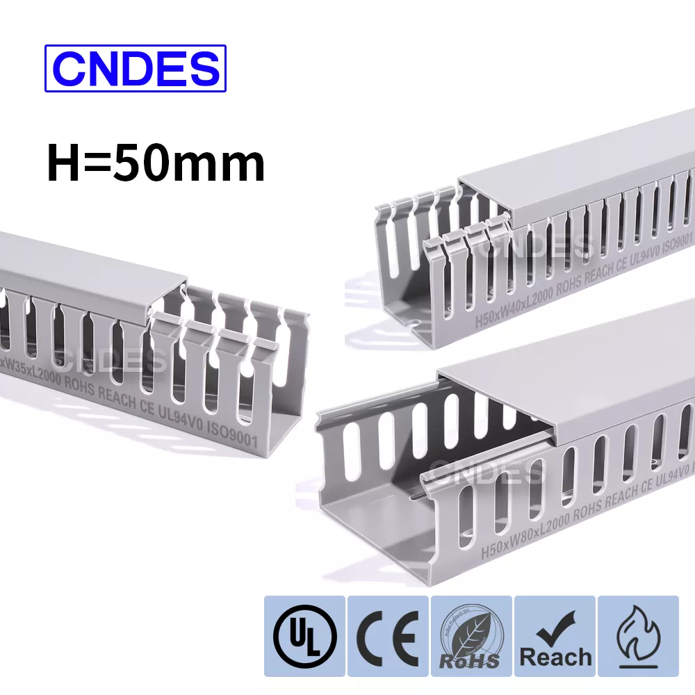 Ống dẫn dây PVC có rãnh cao 50mm