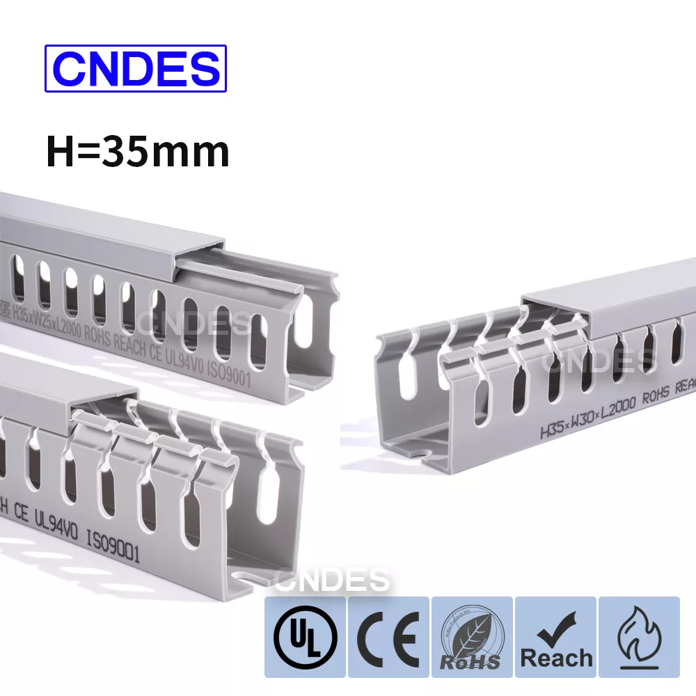 Ống định tuyến dây PVC có rãnh cao 35mm